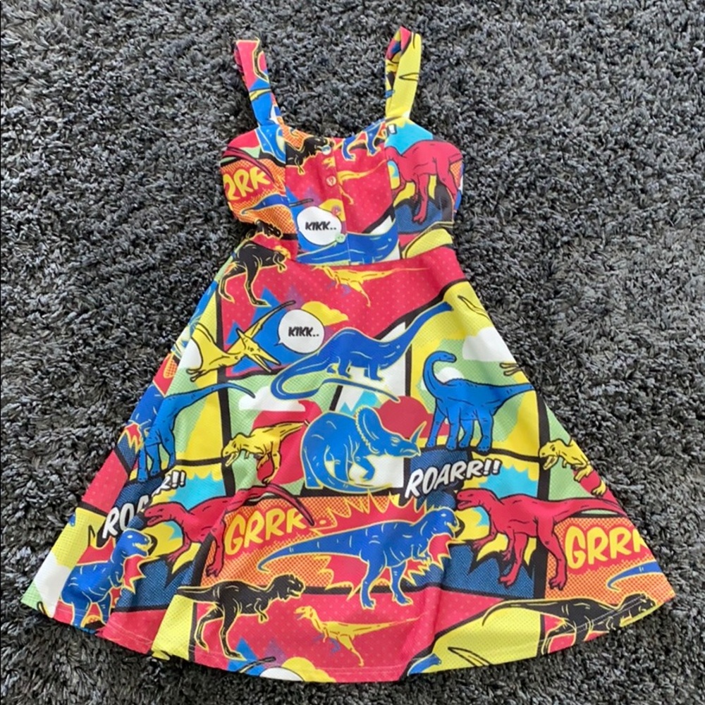 Modcloth a-line dinosaur print dress!